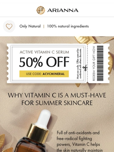 Arianna Skincare Newsletter