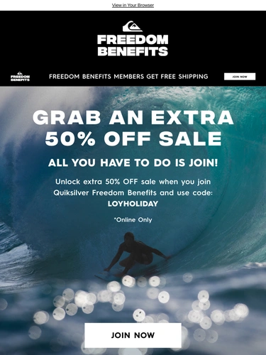 Quiksilver Newsletter