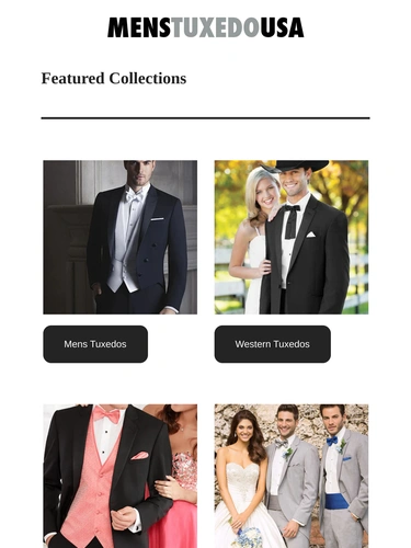 Men's Tuxedo USA Newsletter