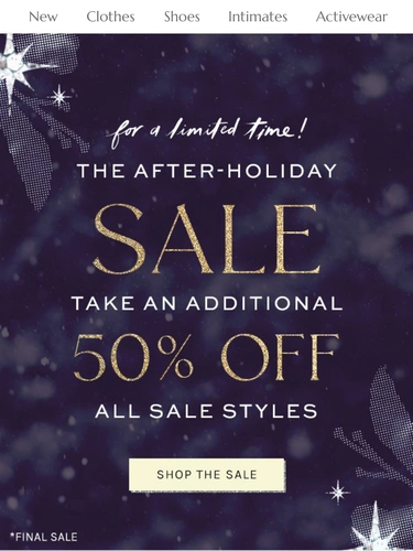 Free People Sale Announcement