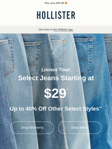 Hollister Co Sale Announcement