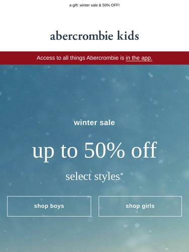 Abercrombie & Fitch Newsletter