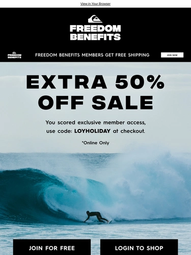 Quiksilver Newsletter