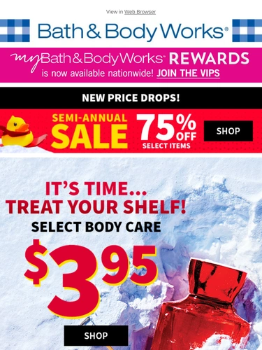 Bath & Body Works Sale Announcement