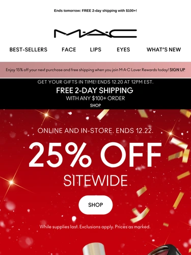 M·A·C Cosmetics Newsletter