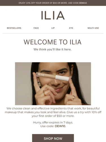 ILIA Beauty Newsletter