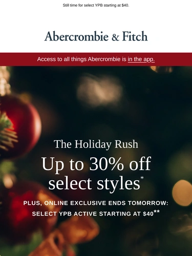 Abercrombie & Fitch Newsletter