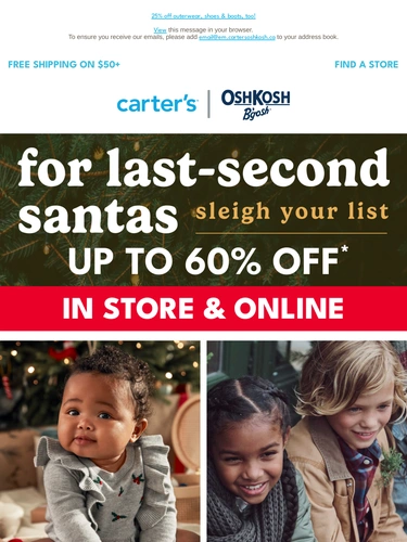 Carter's OshKosh Newsletter