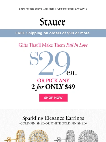 Stauer Sale Announcement