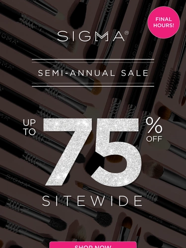 Sigma Beauty Sale Announcement