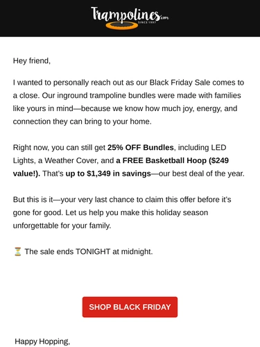 Trampolines.com Newsletter