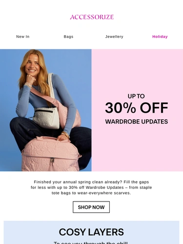 Accessorize Sale Announcement