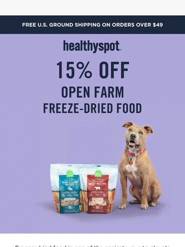 Healthy Spot Sale Announcement