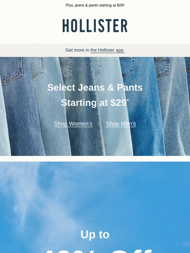 Hollister Co Newsletter