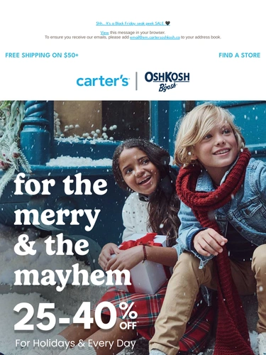 Carter's OshKosh Newsletter