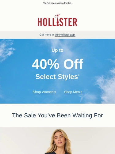 Hollister Co Newsletter