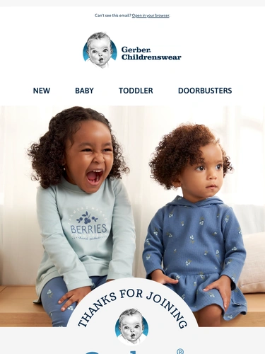 Gerber Childrenswear Newsletter