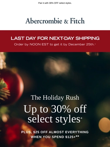 Abercrombie & Fitch Newsletter