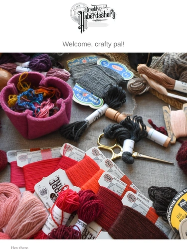 Brooklyn Haberdashery Newsletter