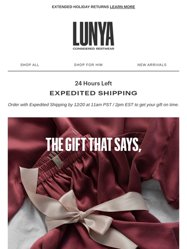 Lunya Holiday Campaign