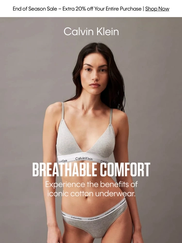 Calvin Klein Sale Announcement