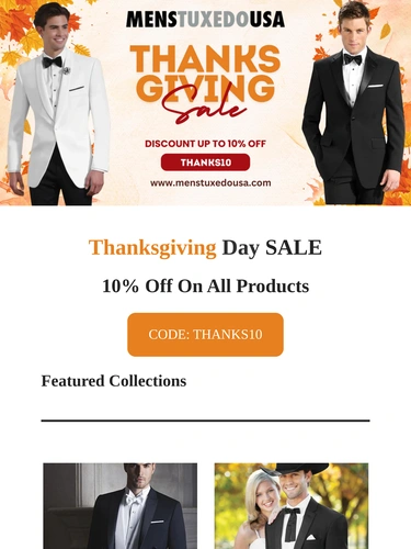 Men's Tuxedo USA Newsletter