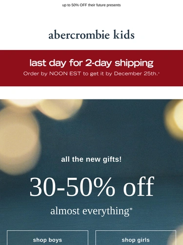 Abercrombie & Fitch Newsletter