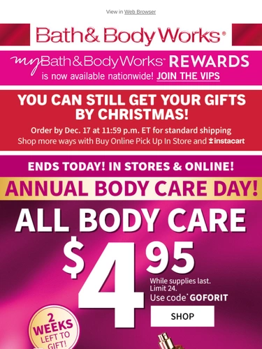 Bath & Body Works Newsletter