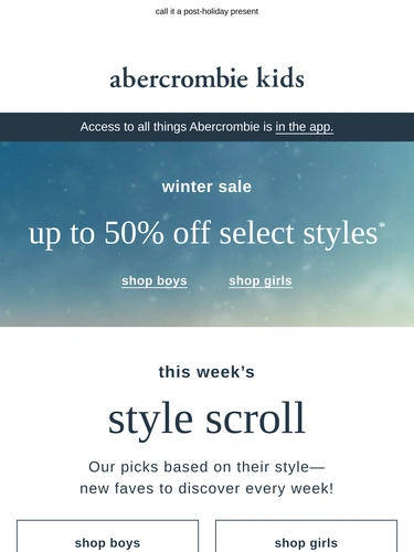 Abercrombie & Fitch Newsletter