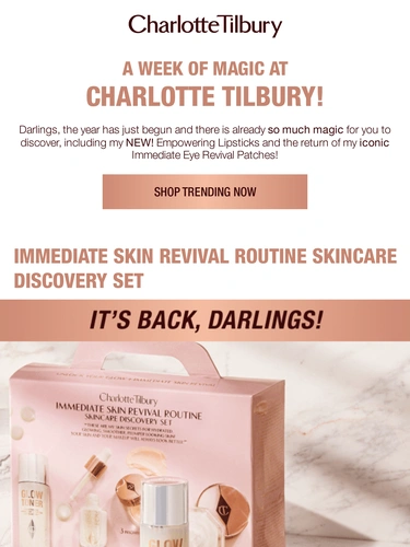 Charlotte Tilbury Email