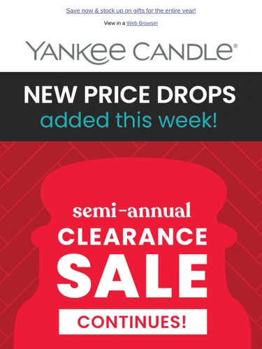 Yankee Candle Sale Announcement