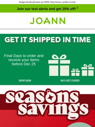 Joann Newsletter