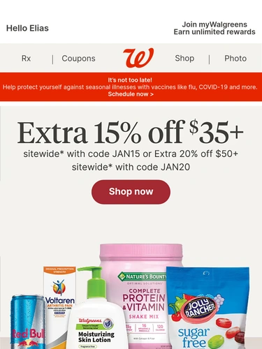 Walgreens Sale Announcement