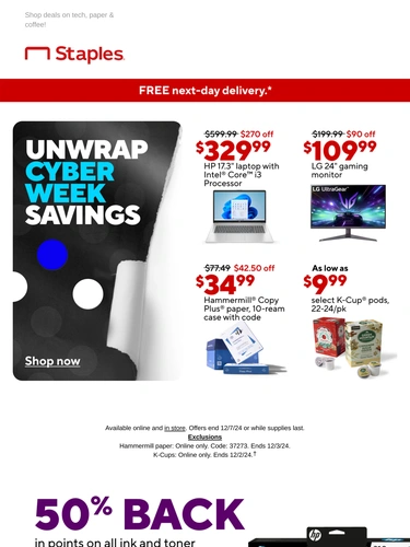 Staples Sale Announcement