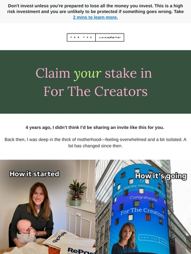 For The Creators Newsletter