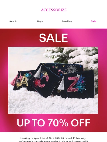 Accessorize Sale Announcement