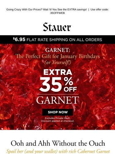 Stauer Sale Announcement
