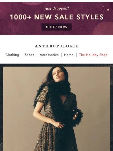 Anthropologie Newsletter