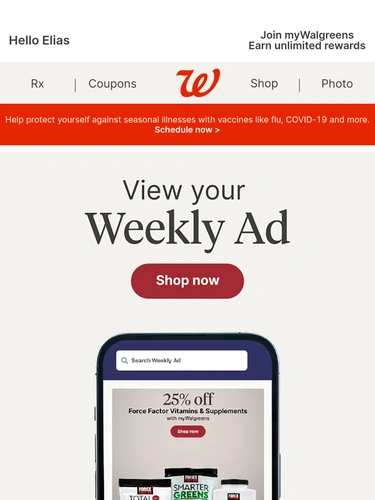 Walgreens Sale Announcement