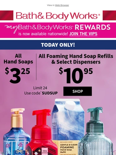 Bath & Body Works Newsletter