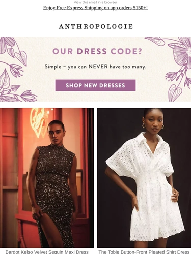 Anthropologie Newsletter