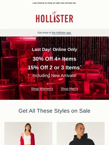 Hollister Co Newsletter