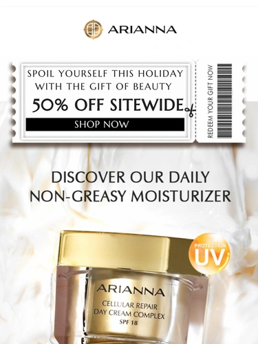 Arianna Skincare Newsletter