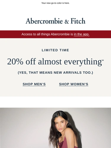 Abercrombie & Fitch Newsletter