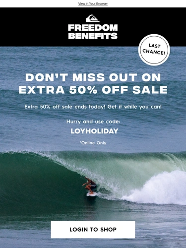 Quiksilver Newsletter