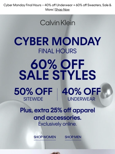 Calvin Klein Newsletter