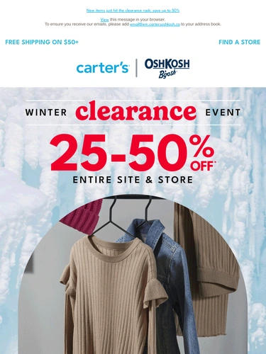 Carter's OshKosh Sale Announcement