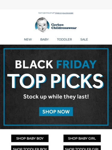 Gerber Childrenswear Newsletter