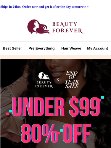 Beauty Forever Sale Announcement