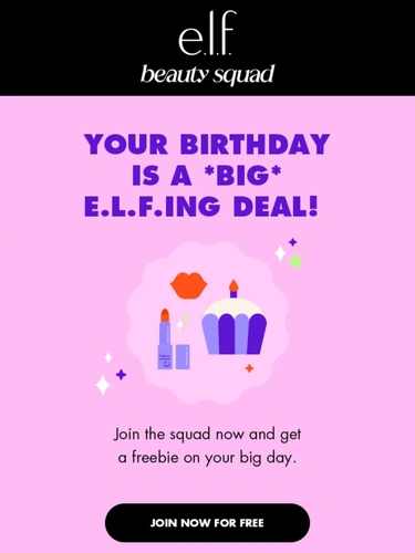 e.l.f. Cosmetics Newsletter